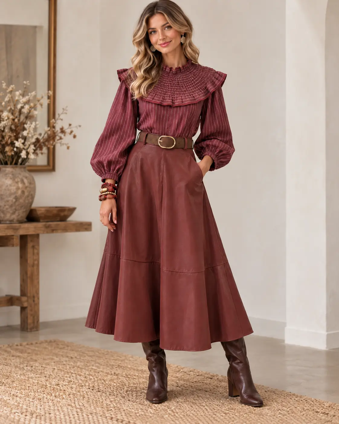 Retrato de moda em tons de vinho palavri 2.webp