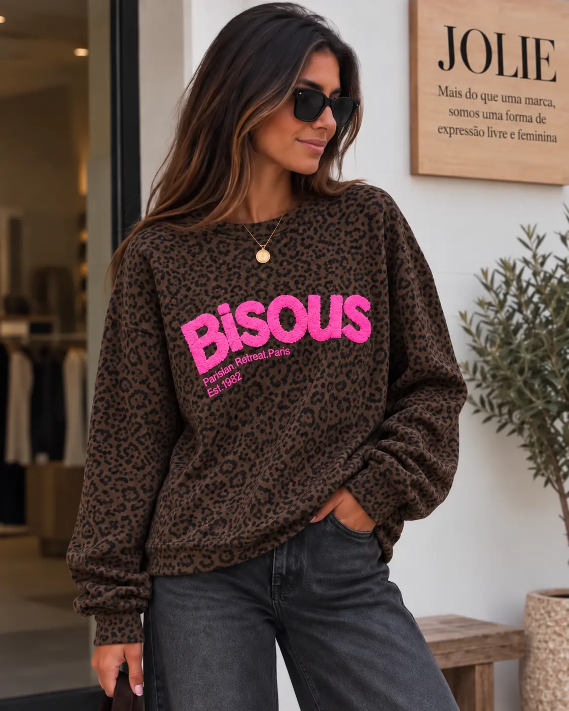 Sweatshirt Leopard Print na Boutique JOLIE.webp