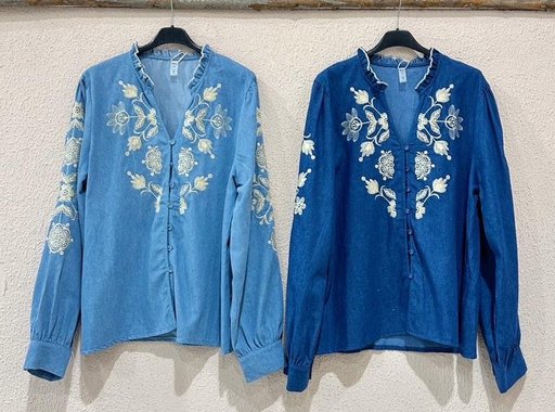 [WH3347-azul] BLUSAS-WH3347